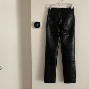 Wilfred Sleek Black Leather Pants size 0
